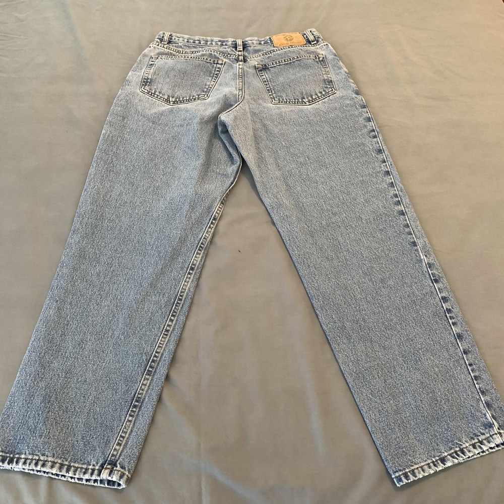 Eddie Bauer Original Denim Jeans Mens 33x30 Blue Straight Mid Rise Denim Pants - Picture 9 of 12